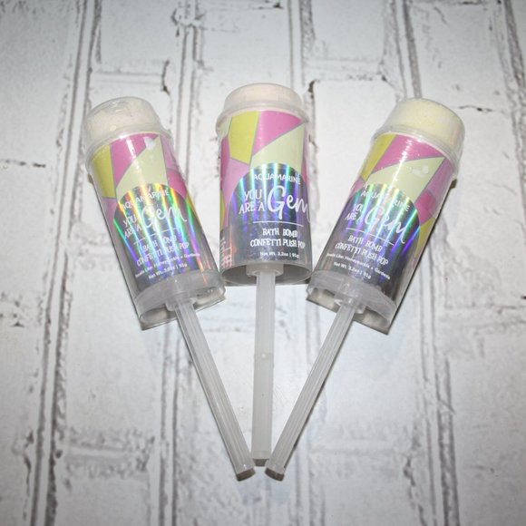 💎🛁 Aquamarine Bath Bombs · Pushpop Set of 3 🛁💎 - Picture 6 of 6